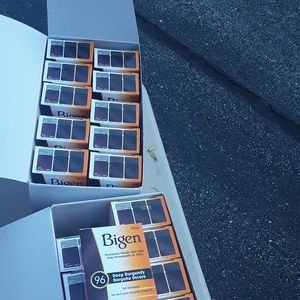 12 boxes of Deep Burgundy hair dye
